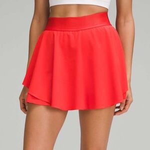 Lululemon Court Rival High-Rise Skirt *Long (Hot Heat)